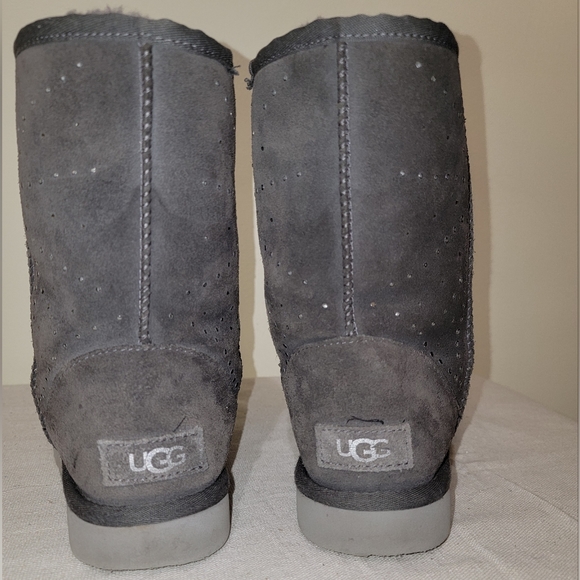 UGG Gray Swavorski Midi Boot Style 1110420 US 6 - Picture 7 of 8